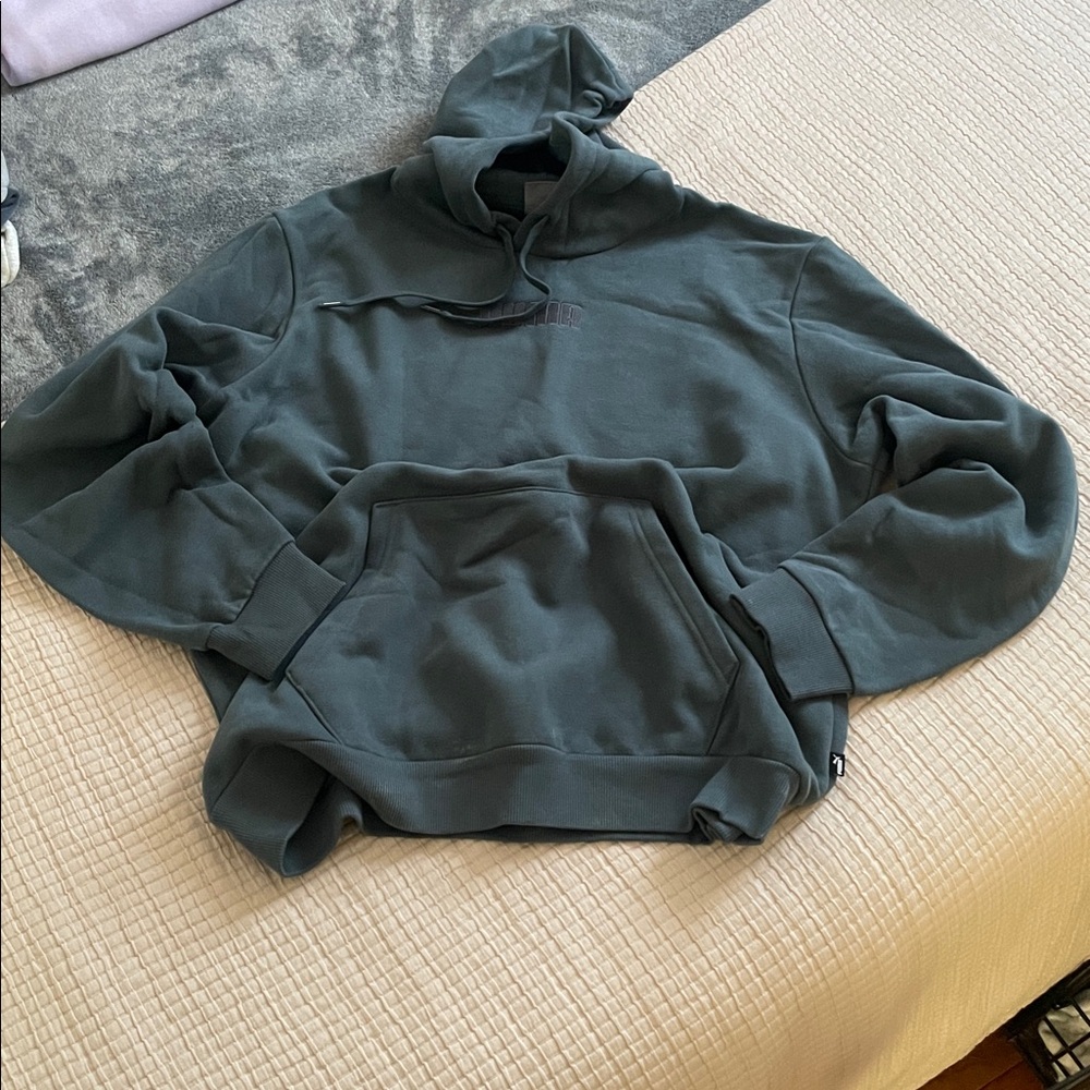 Puma Dark Green Hoodie Sweater